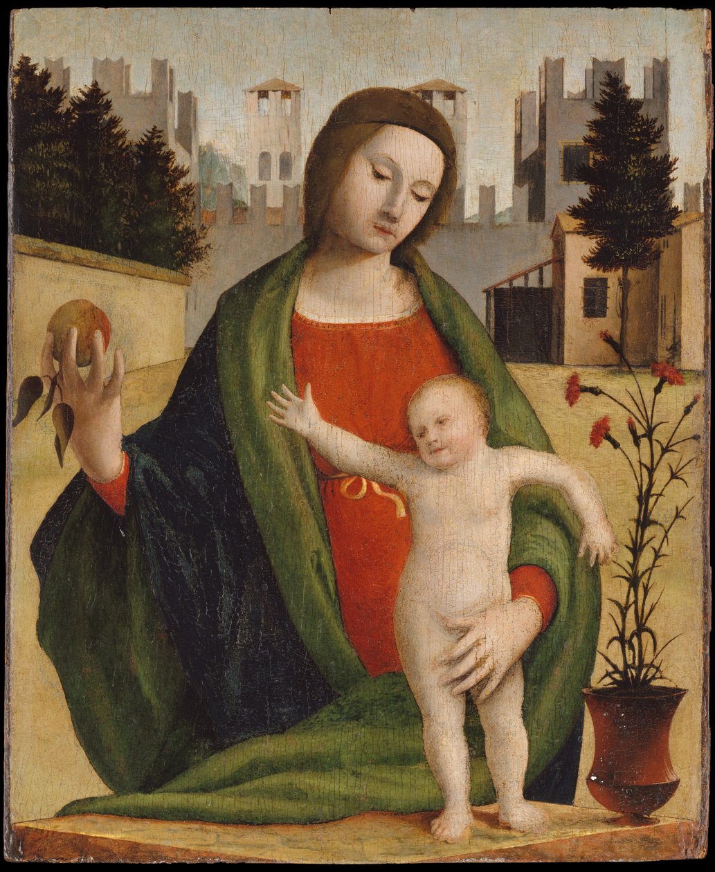 Madonna e criança, antes de 1508 (têmpera sobre madeira) de Bartolomeo Suardi Bramantino