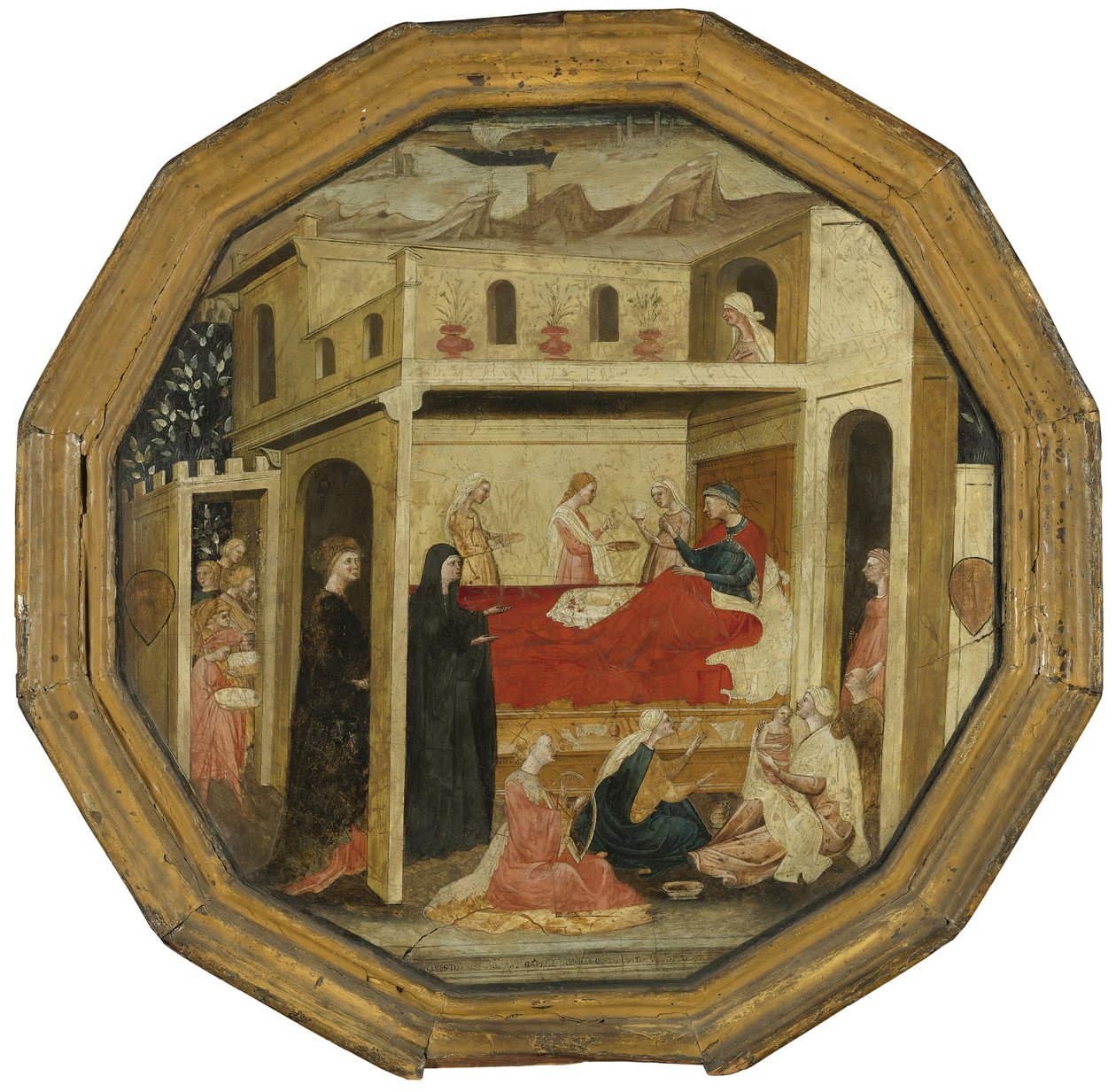 A bandeja do nascimento de Montauri de Bartolomeo di Fruosino