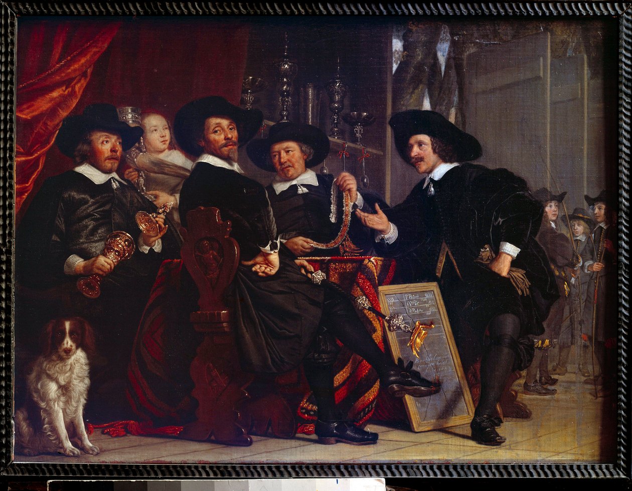 Les syndics des arbaletriers de San Sebastian a Amsterdam Painting de Bartholomeus Van der Helst (1613-1670) de Bartolomeus van der Helst