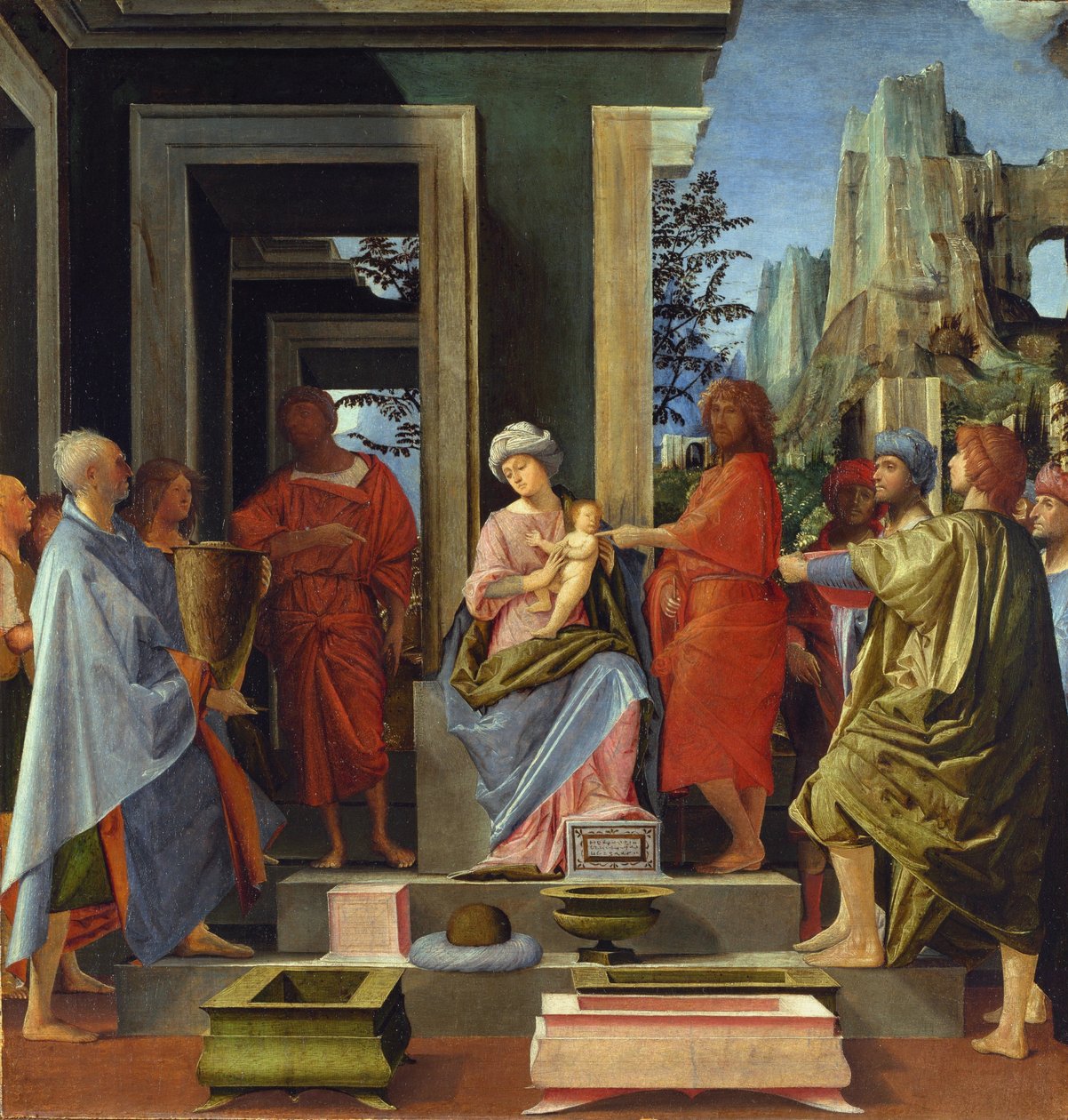 A Adoração dos Reis, c.1500 de Bartolommeo Suardi Bramantino
