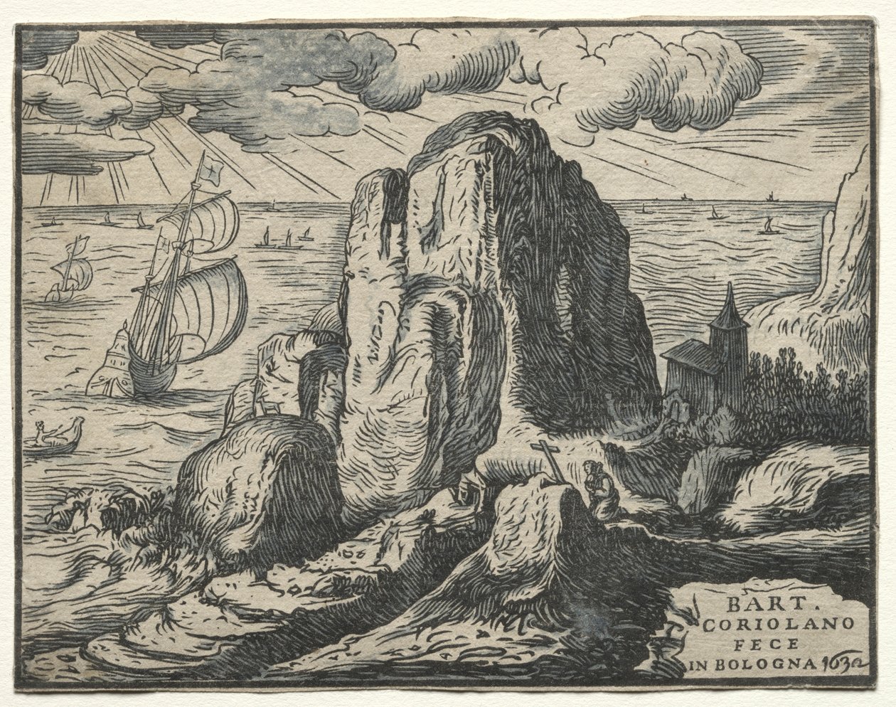 Penhasco à beira-mar de Bartolommeo Coriolano