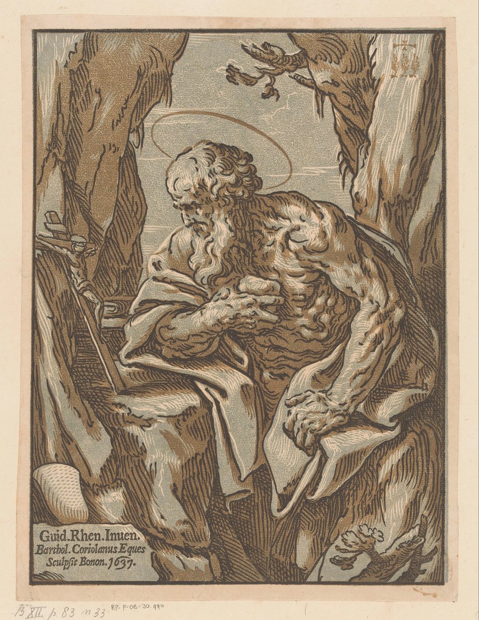 São Jerónimo no deserto de Bartolommeo Coriolano