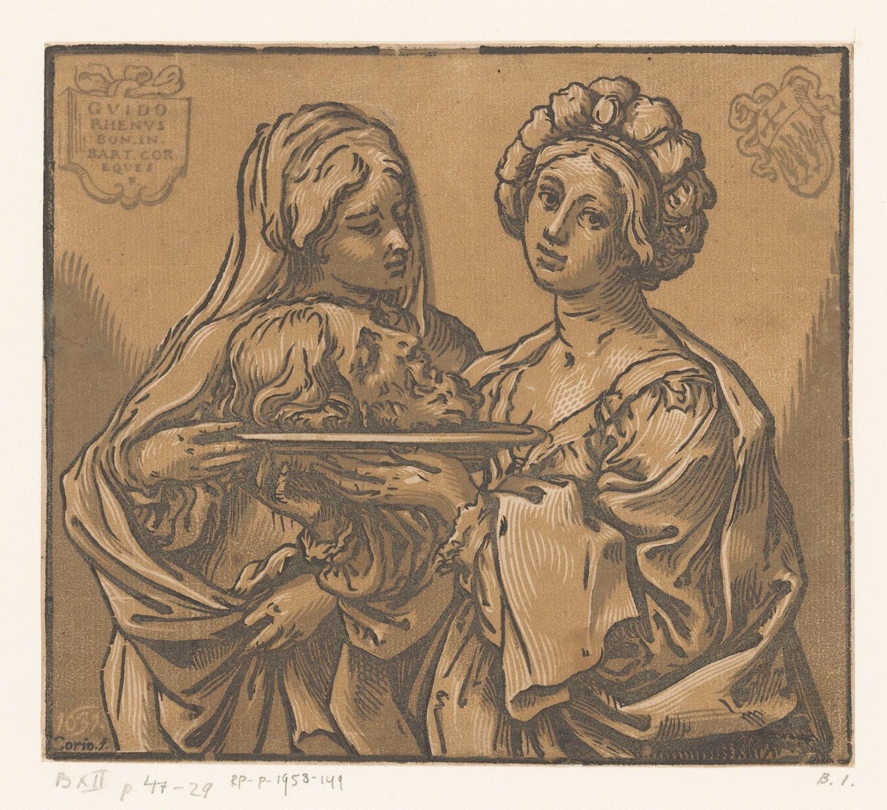 Herodíades e Salomé com a cabeça de João Baptista de Bartolommeo Coriolano