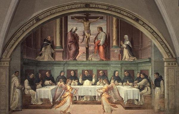 A crucificação, do refeitório de San Marco de Bartolommeo Sogliani