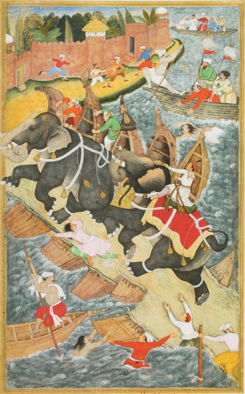 As aventuras de Akbar com o elefante Hawa