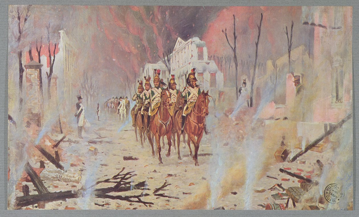 Tropas napoleônicas em Moscou em 1812, de Napoleão, a Campagne de Russie, por Philippe de Segur, 1912 de Basil Weretshchagin