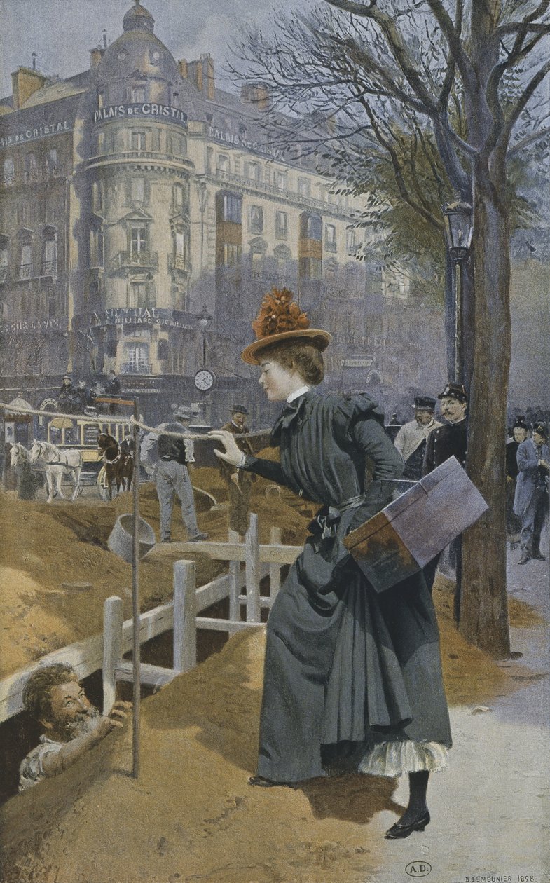 A garota de recados de Paris, 1898 de Basile Lemeunier