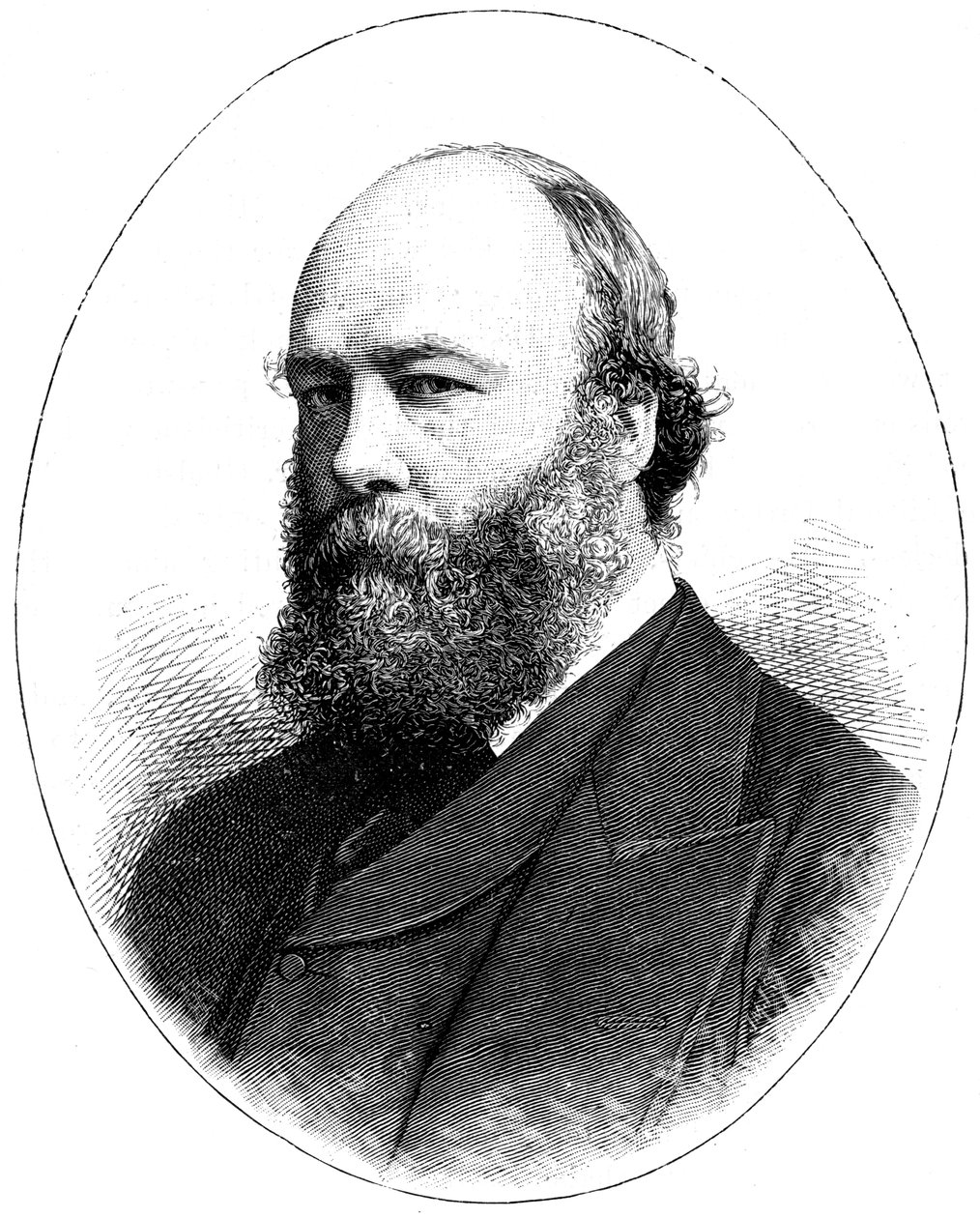 Lord Salisbury, estadista britânico, 1900. de Bassano Studio