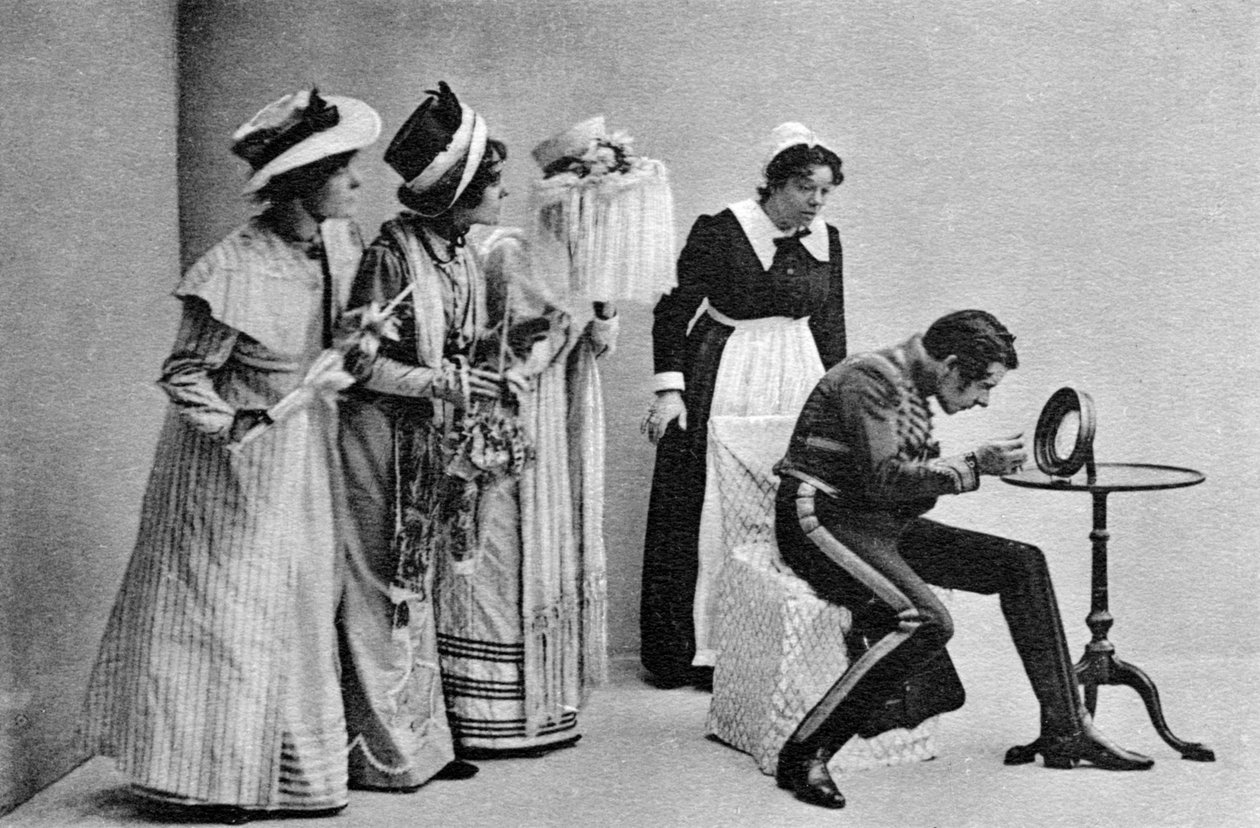Cena da rua da qualidade, 1902. de Bassano Studio
