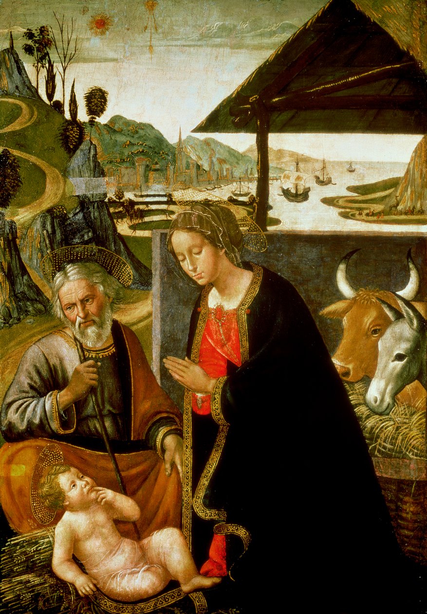 Natividade, c.1490 (painel) de Bastiano Mainardi