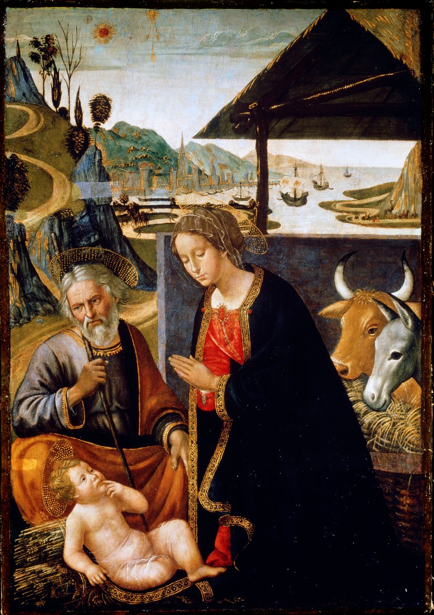 A Natividade de Cristo, final do século XV ou início do século XVI. de Bastiano Mainardi