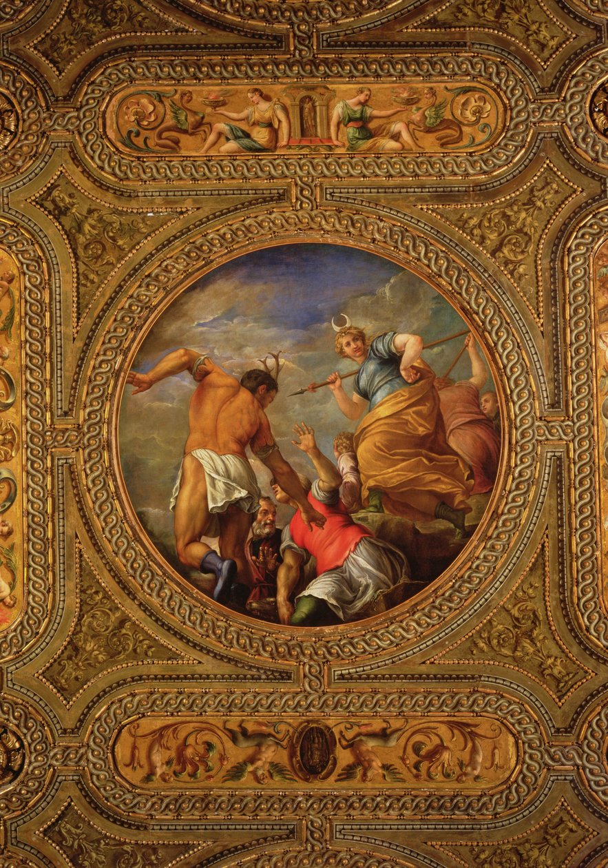 Diana e Actaeon, do teto da biblioteca de Battista Franco