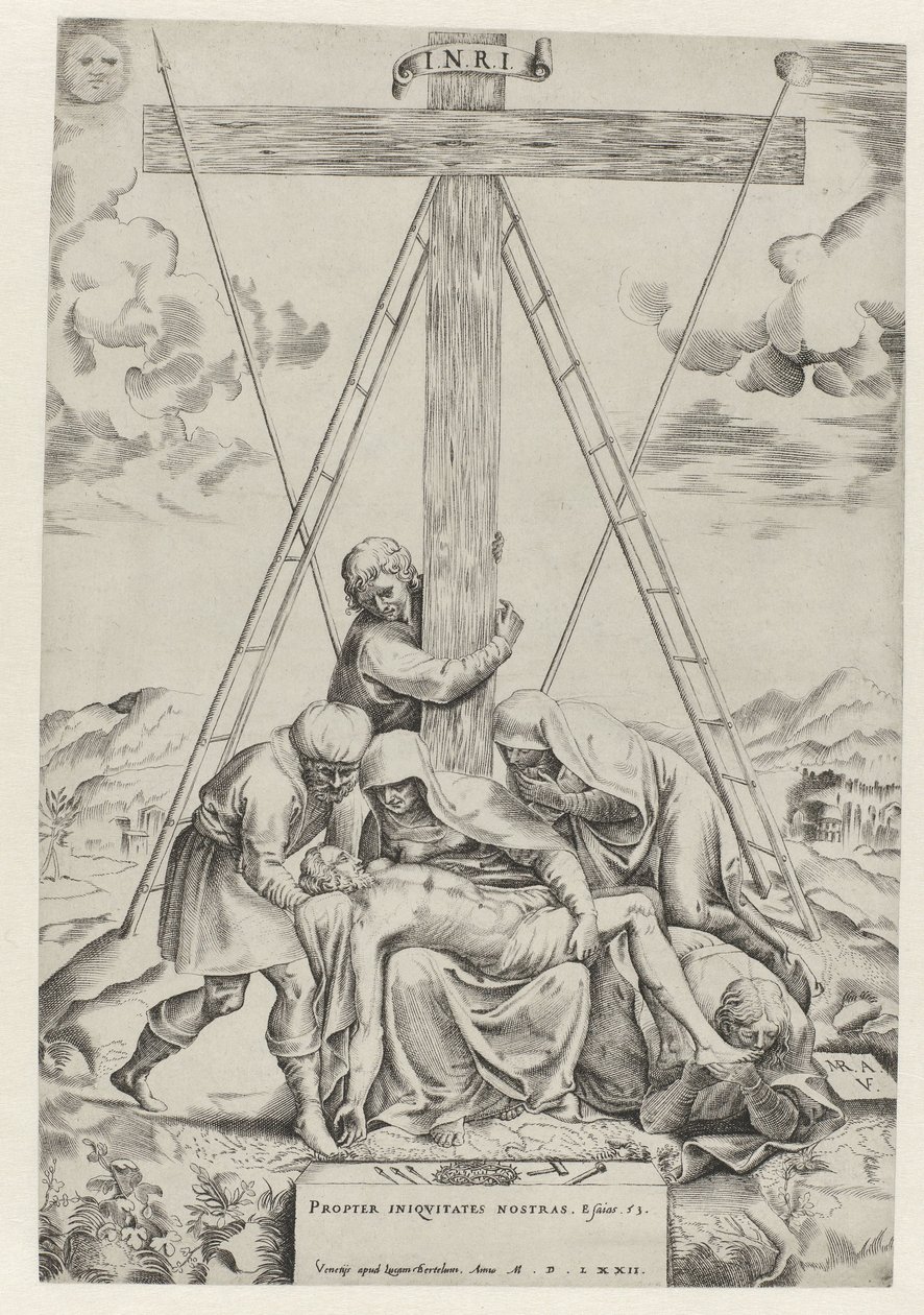 Lamentação de Cristo de Battista Angolo del Moro