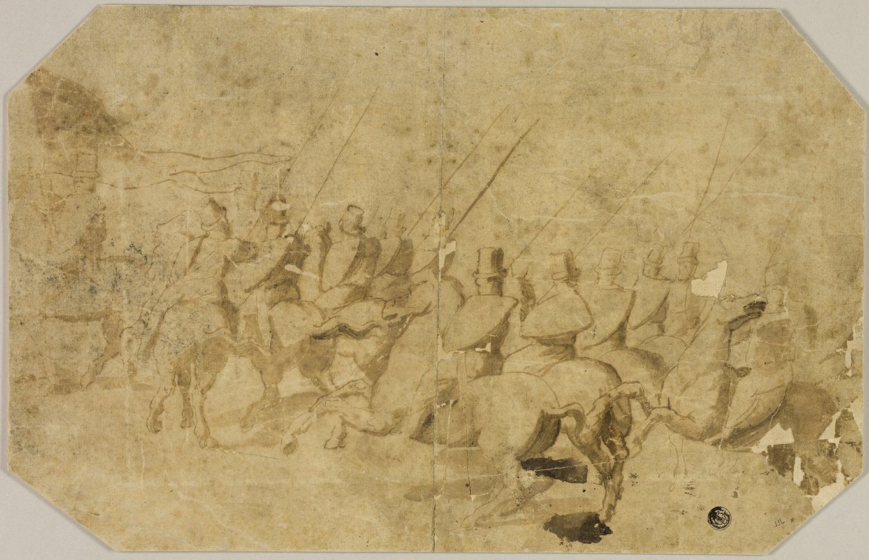 Uma Companhia de Cavaleiros de Battista Franco
