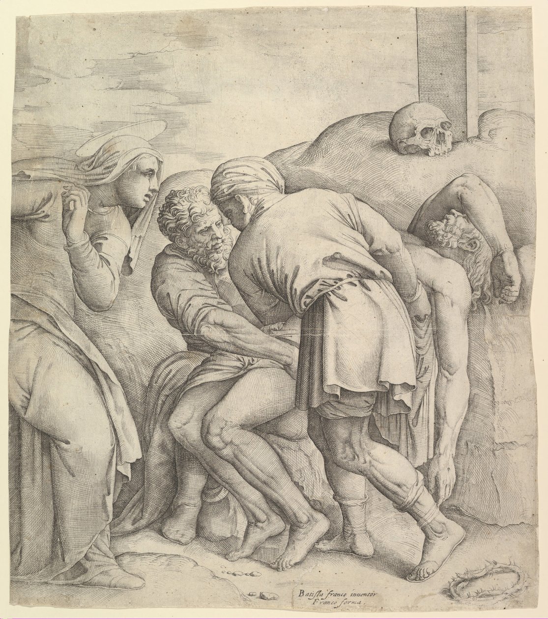 O Sepultamento. de Battista Franco Veneziano
