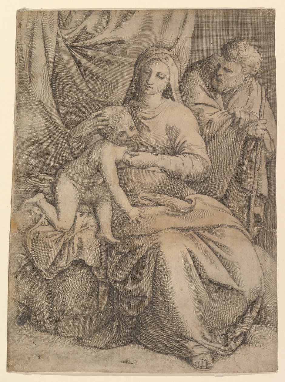 A Sagrada Família, 1510-61. de Battista Franco Veneziano