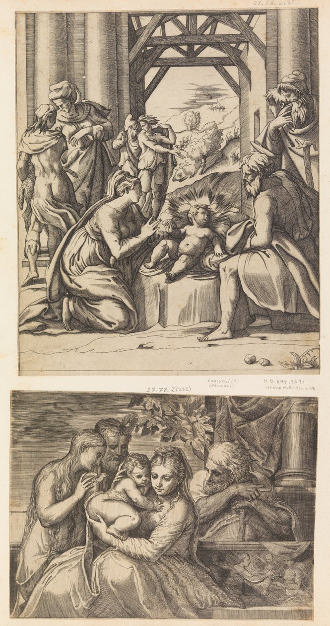 Familia sagrada. de Battista del Moro