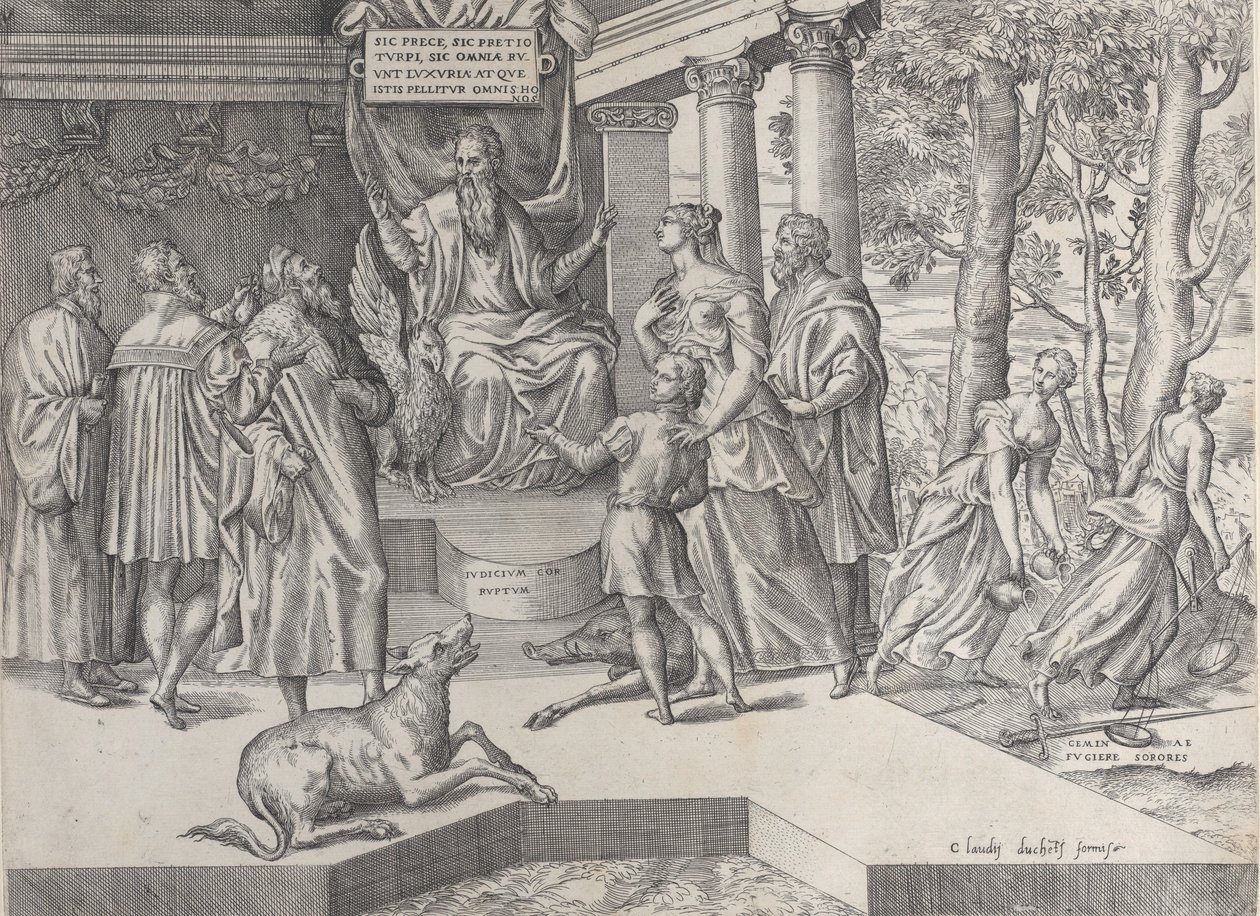O juiz corrupto, 1565-73. de Battista del Moro