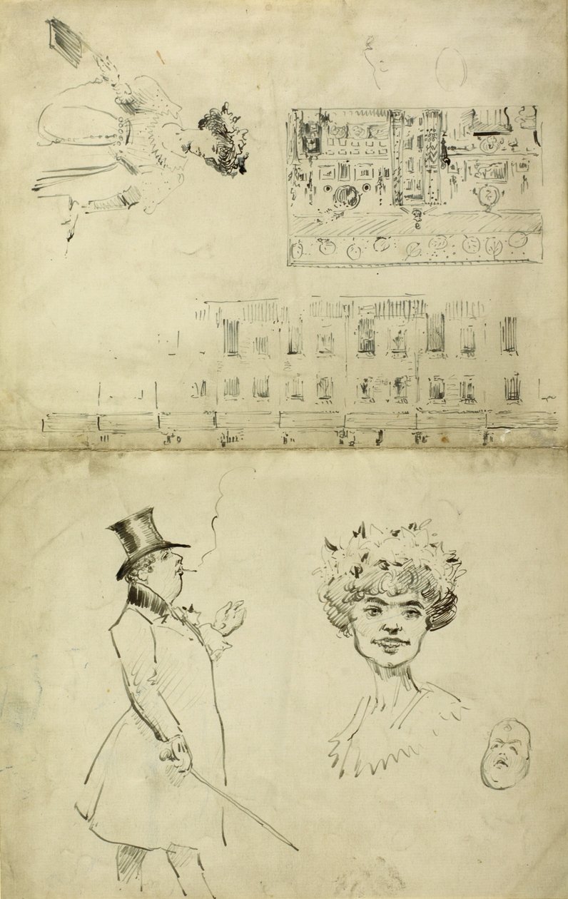 Caricaturas de Oscar Wilde, 1882-84 de Beatrix Whistler