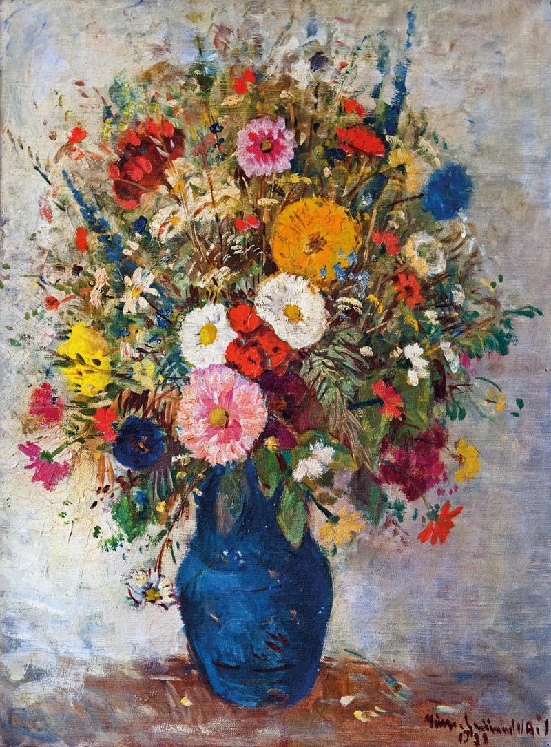 Campo colorido Bouquetn Campo colorido Bouquetn de Bela Ivanyi Grunwald