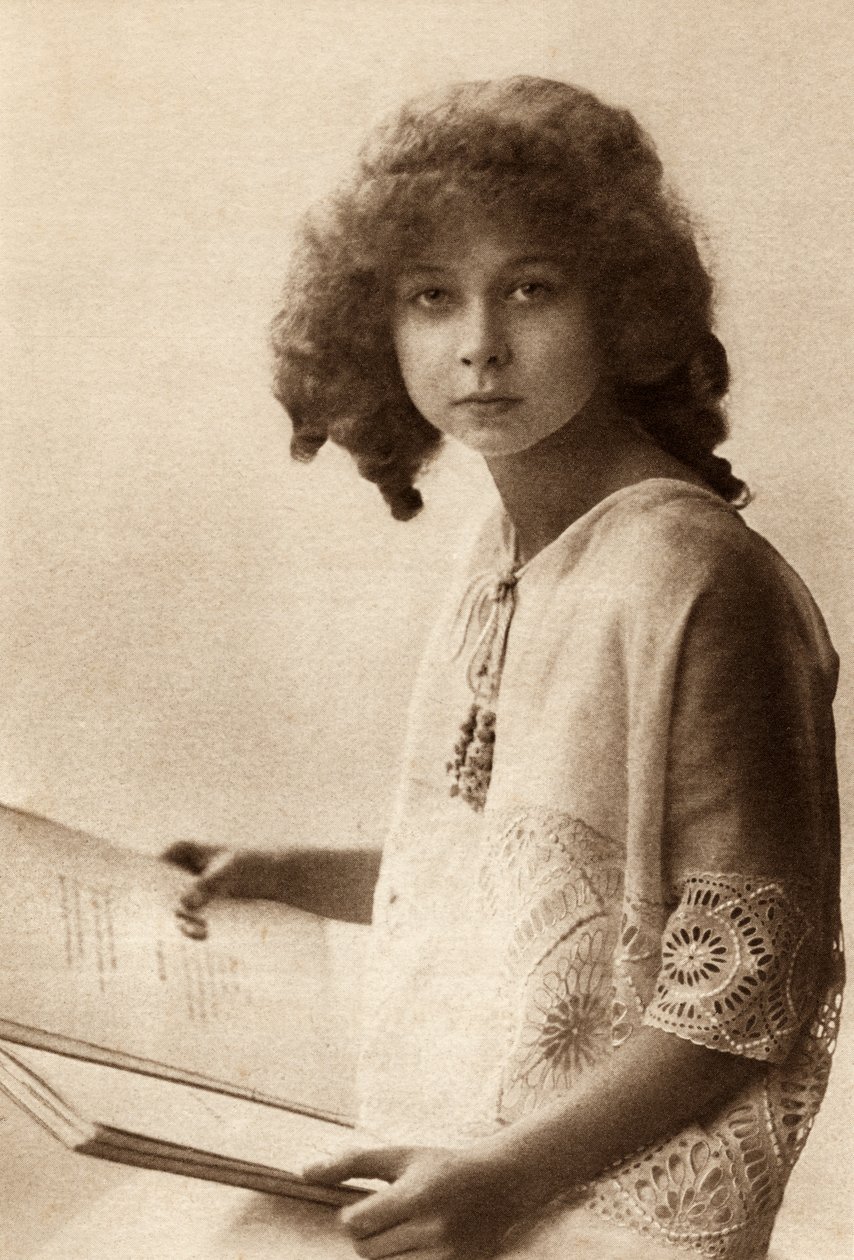 Princesa Marie José da Bélgica, do livro Princesa Marie-Joses Childrens, publicado em 1916 de Belgian Photographer