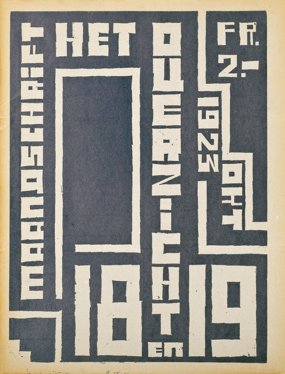 Capa de uma edição de 1923 da revista "The Overview", 1923 de Belgian School