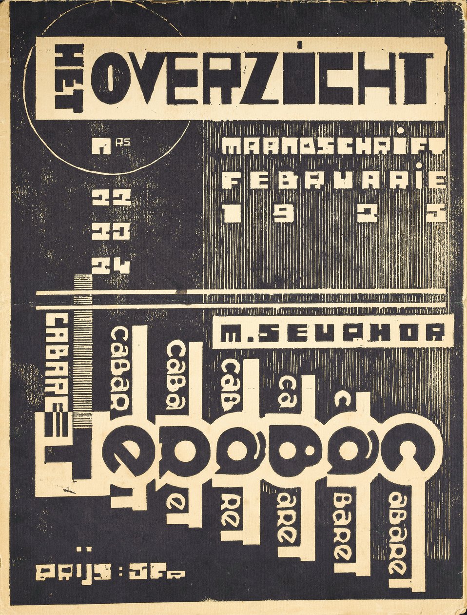 Capa da revista "Hetoverzicht", c. 1921-1925 de Belgian School