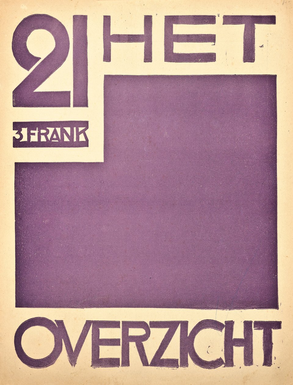 Capa da revista "Hetoverzicht", c. 1922-1925 de Belgian School