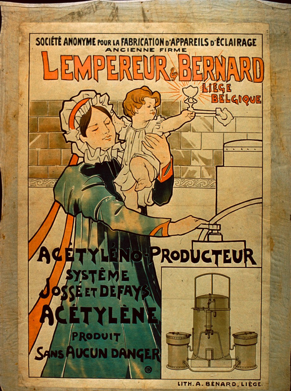 Lempereur & Bernard Acetileno Iluminação de Belgian School