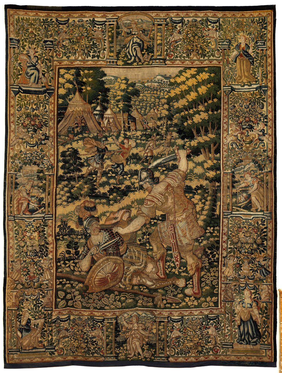 História de Cyrus II O Grande, c.1590 (tapeçaria) de Belgian School