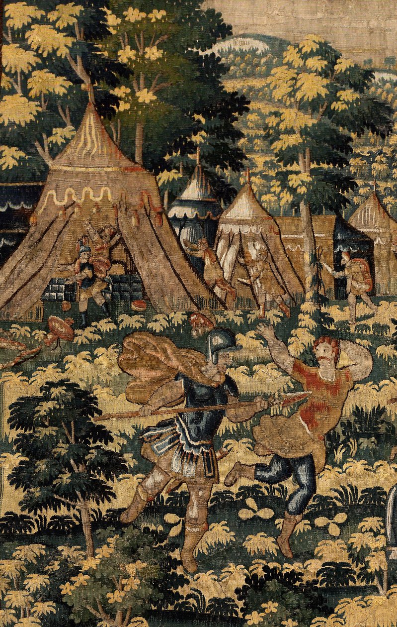 História de Cyrus II O Grande, c.1590 (tapeçaria) de Belgian School
