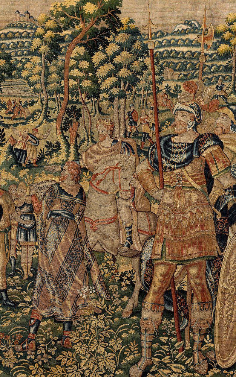 História de Cyrus II O Grande, c.1590 (tapeçaria) de Belgian School
