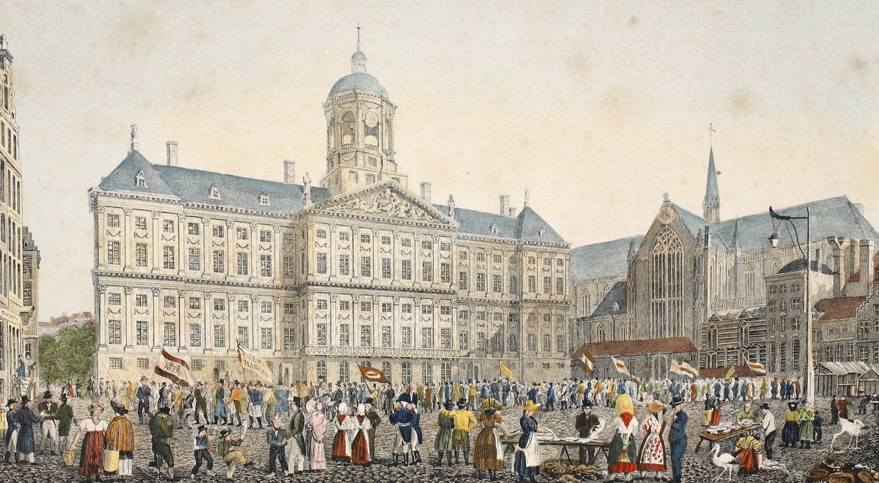 Cena da rua, c.1895 (photochrom) de Belgian School