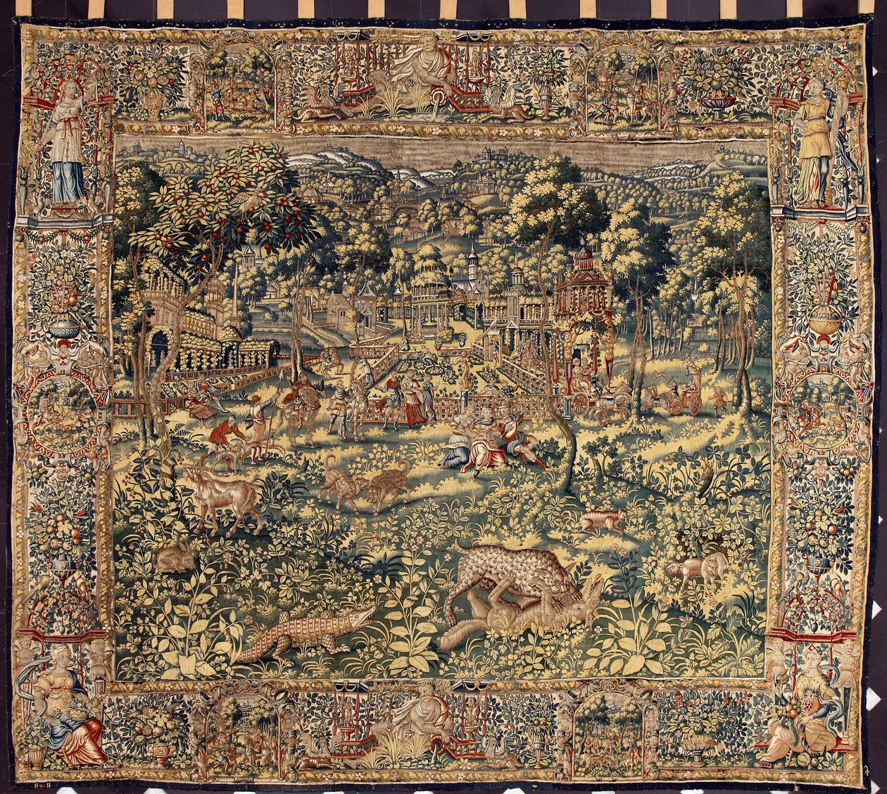 A Tapeçaria de caça dos fabricantes de Bruxelas. Genes do século XVI, Musei di Strada Nuova de Belgian School
