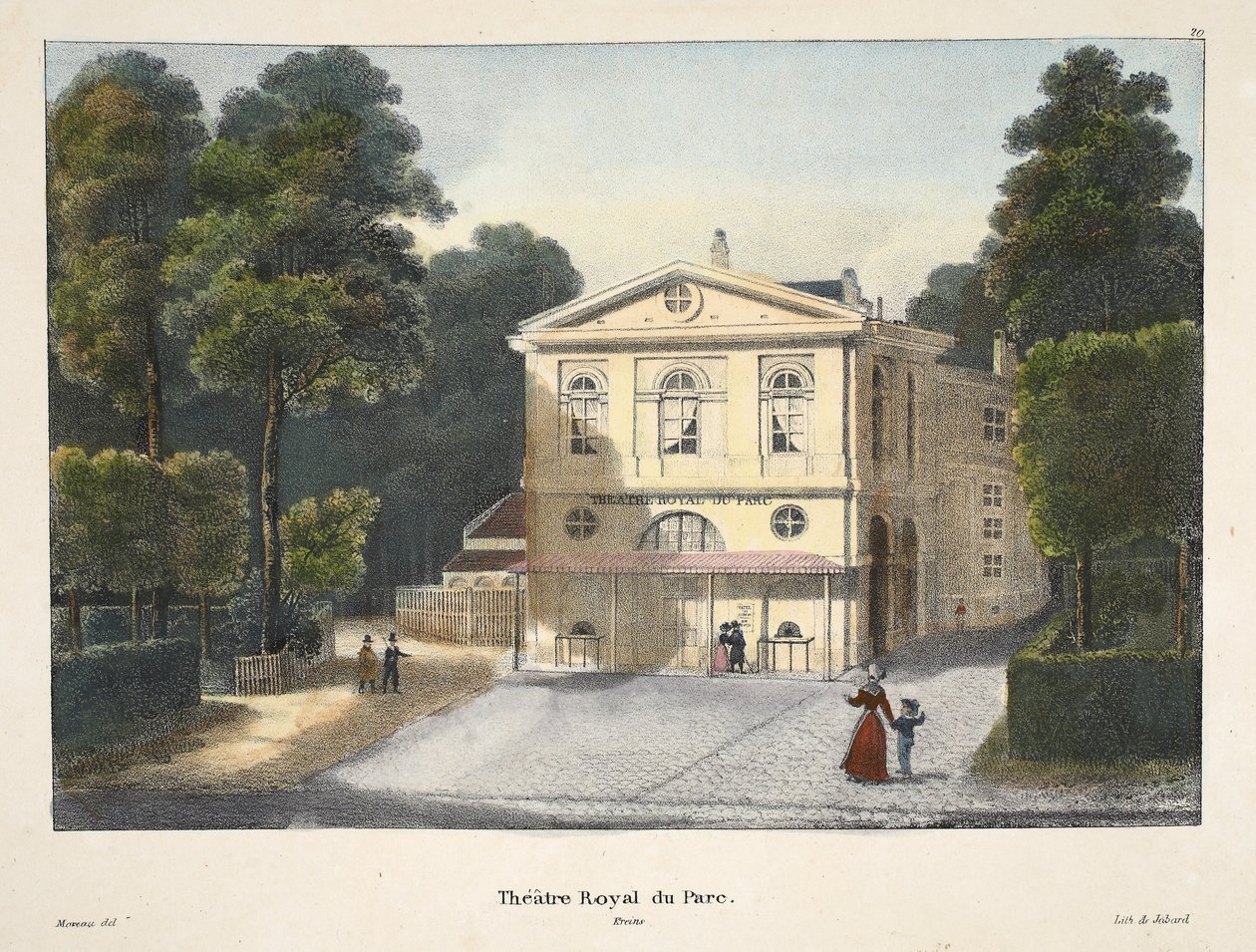 Teatro real do parque, c.1895 (photochrom) de Belgian School