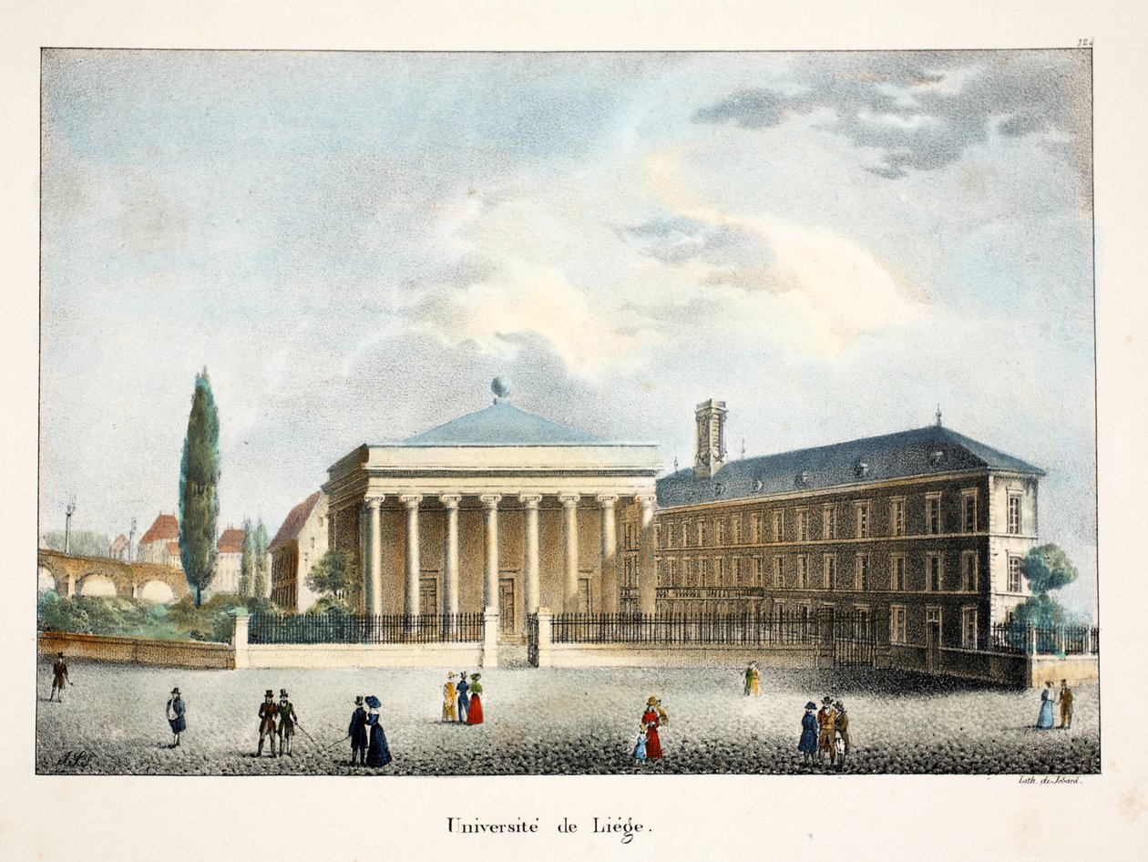 Universidade de Liege, c.1895 (photochrom) de Belgian School