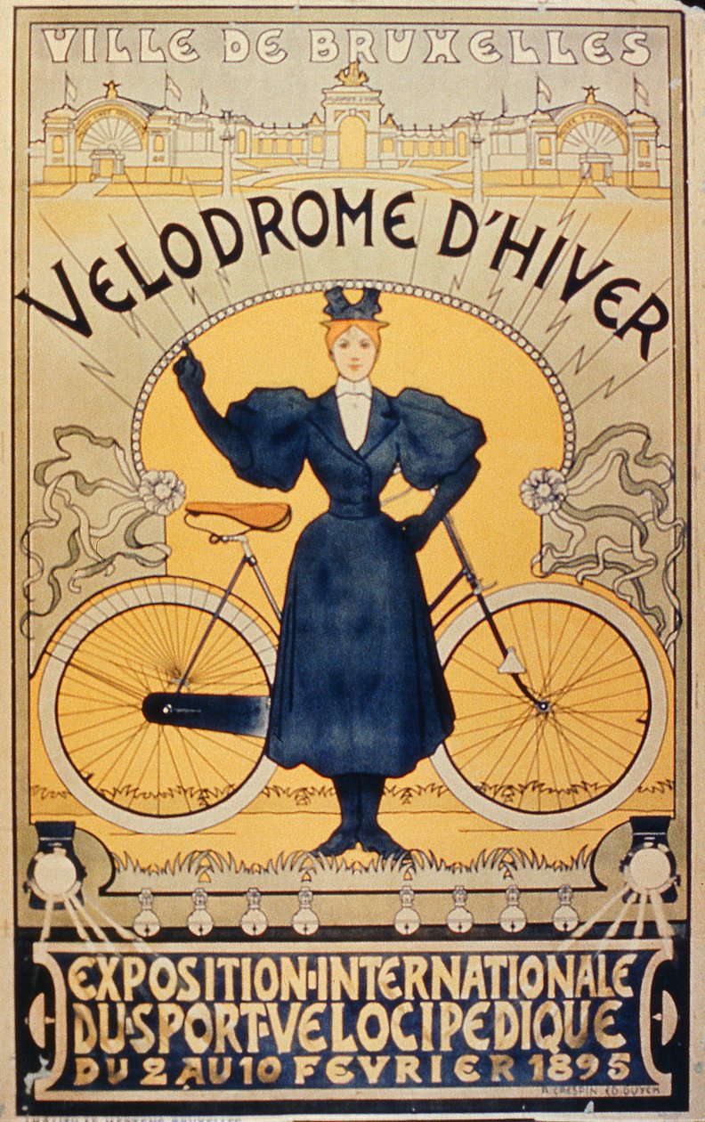 Ciclovia de Inverno, Exposição Internacional de Velocipede Sports Brussels, de 2 a 10 de fevereiro de 1895 de Belgian School
