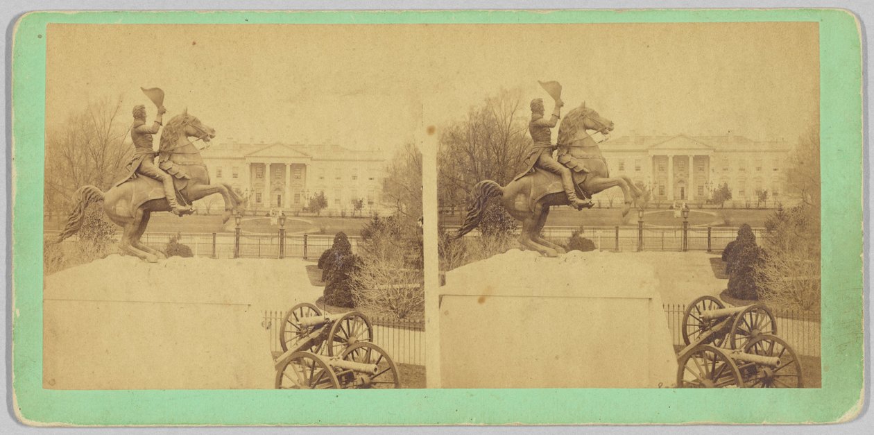 A estátua equestre colossal de bronze do general Andrew Jackson de Bell and Brother