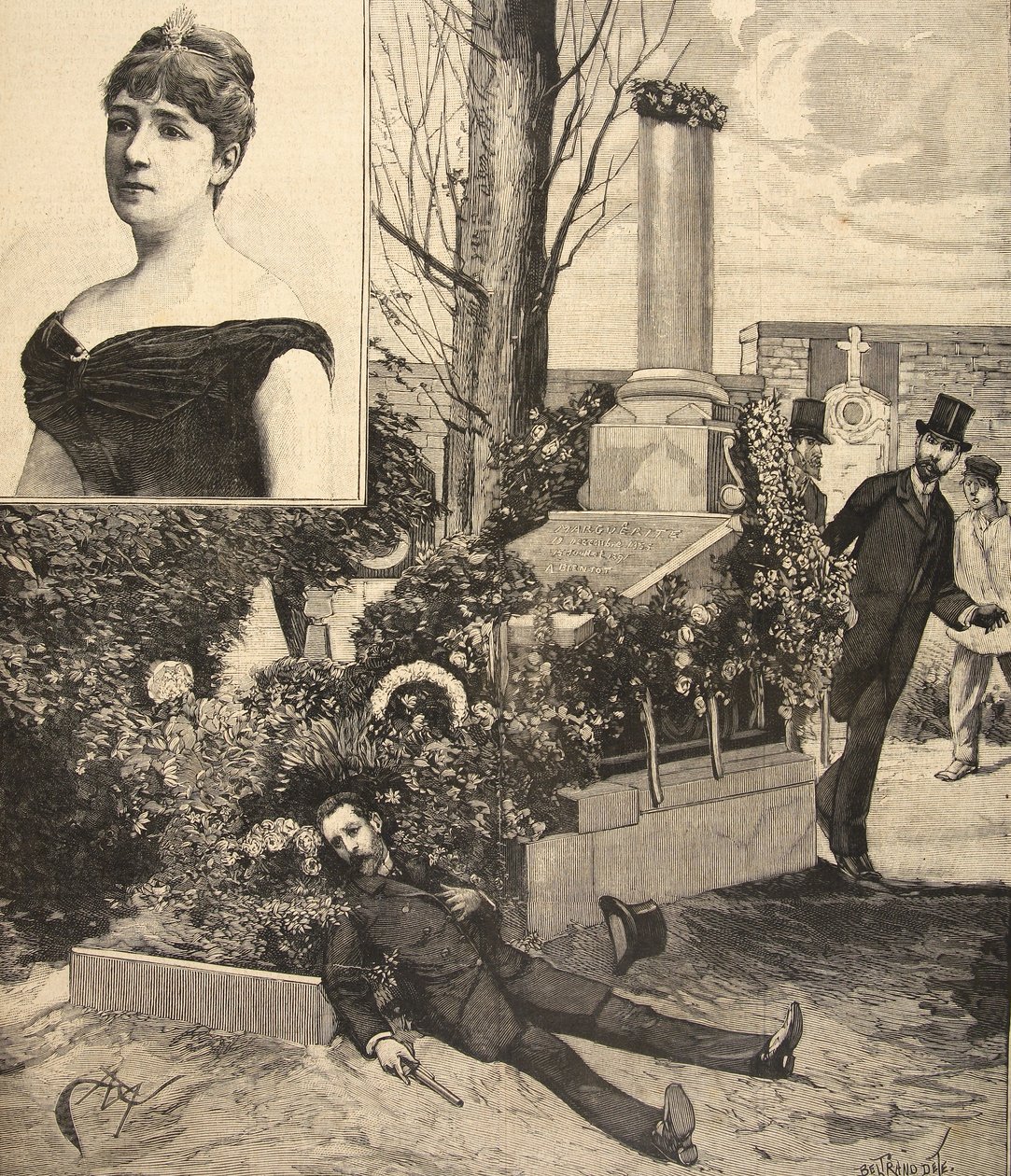 O Suicídio do General Baker, de &39;The Little Parisian&39;, 11 de outubro de 1891 de Beltrand and Clair Guyot, E. Dete