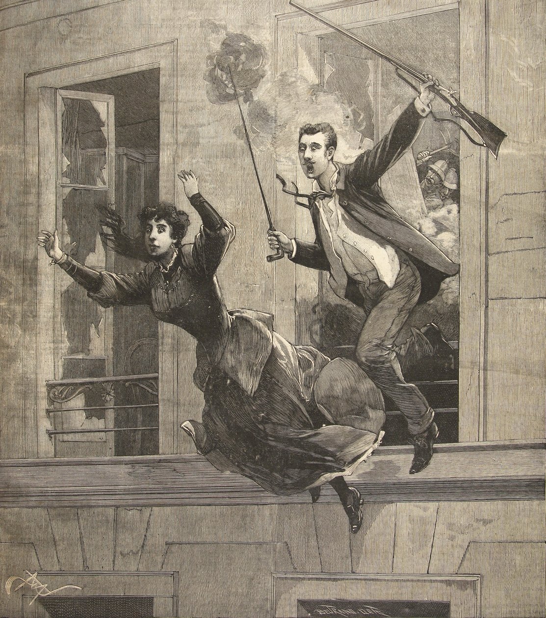 The Jacob Road Affair, Paris, de &39;The Little Parisian&39;, 12 de julho de 1891 de Beltrand and Clair Guyot, E. Dete