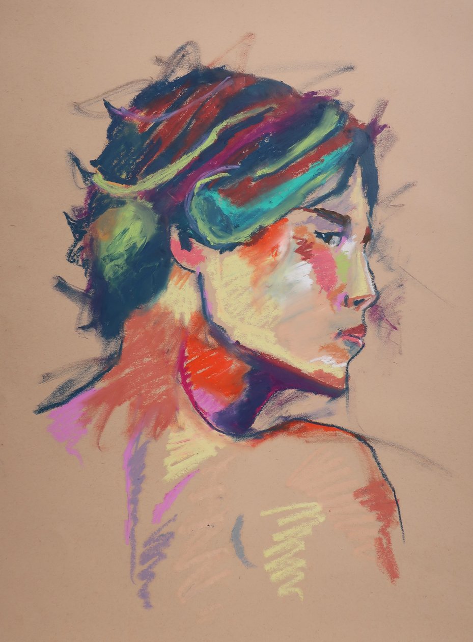 Estudo de cor 13, 2023 (pastel sobre papel) de Ben Benet