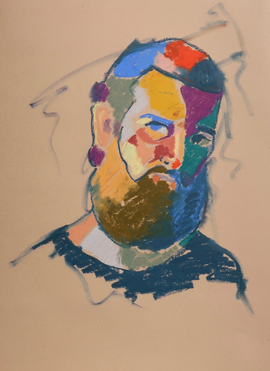 Estudo de cor 16, 2023 (pastel sobre papel) de Ben Benet