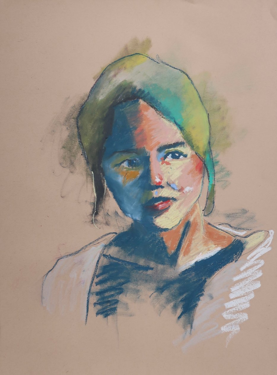 Estudo de cor 5, 2023 (pastel sobre papel) de Ben Benet