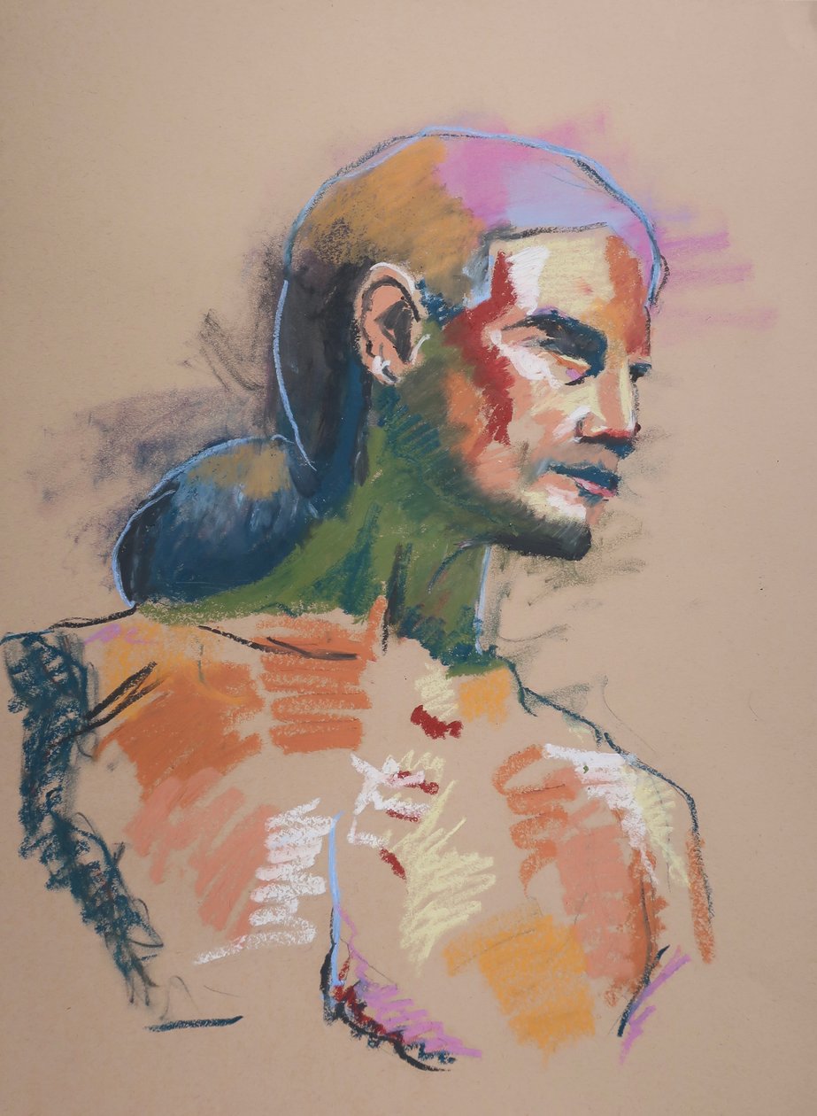 Estudo de cor 6, 2023 (pastel sobre papel) de Ben Benet
