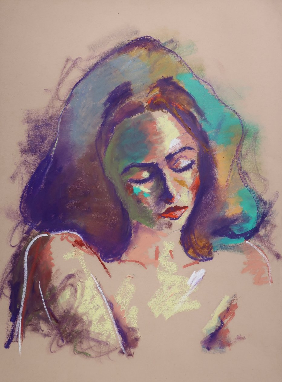 Estudo de cor 7, 2023 (pastel sobre papel) de Ben Benet