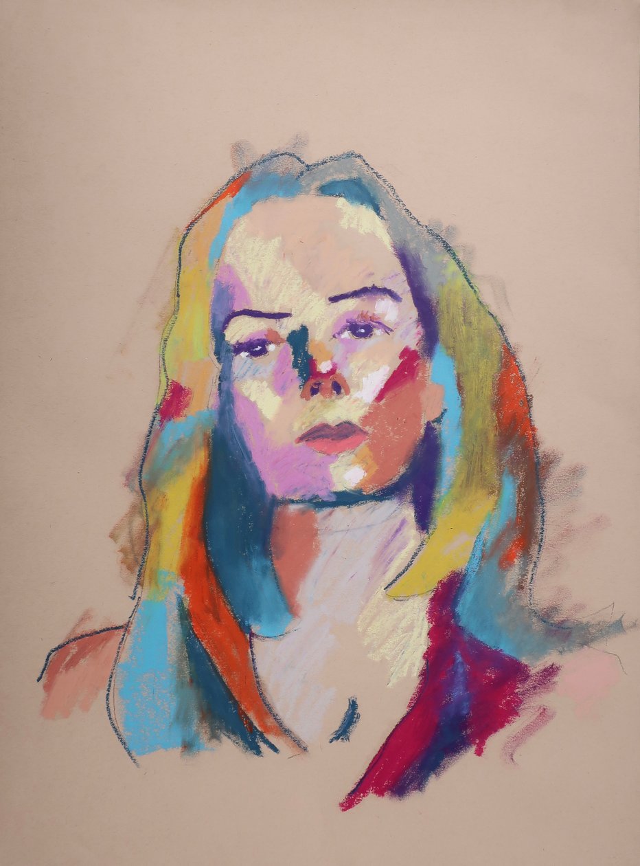 Estudo de cor 8, 2023 (pastel sobre papel) de Ben Benet