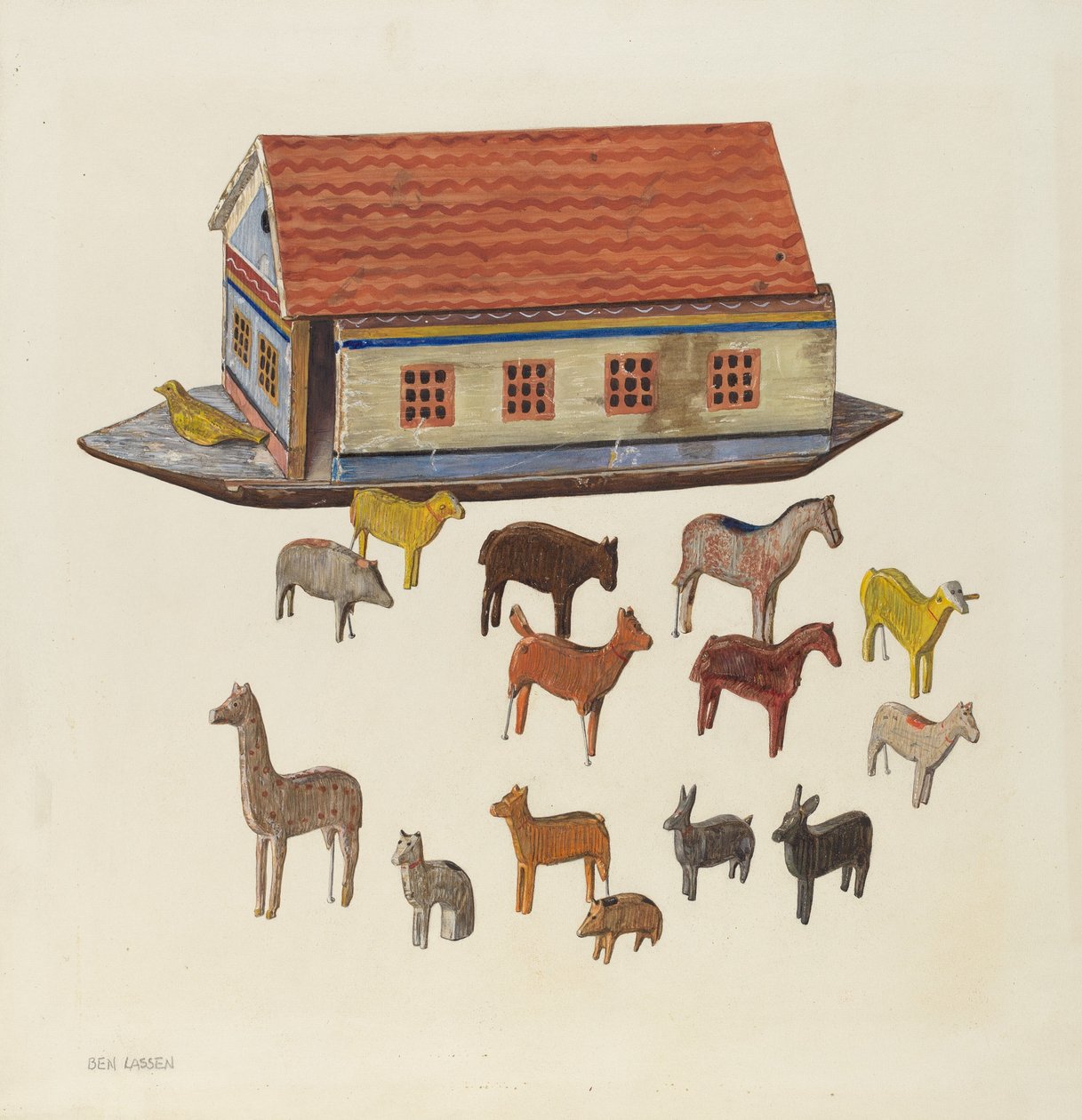 Arca de Noé e Animais de Ben Lassen