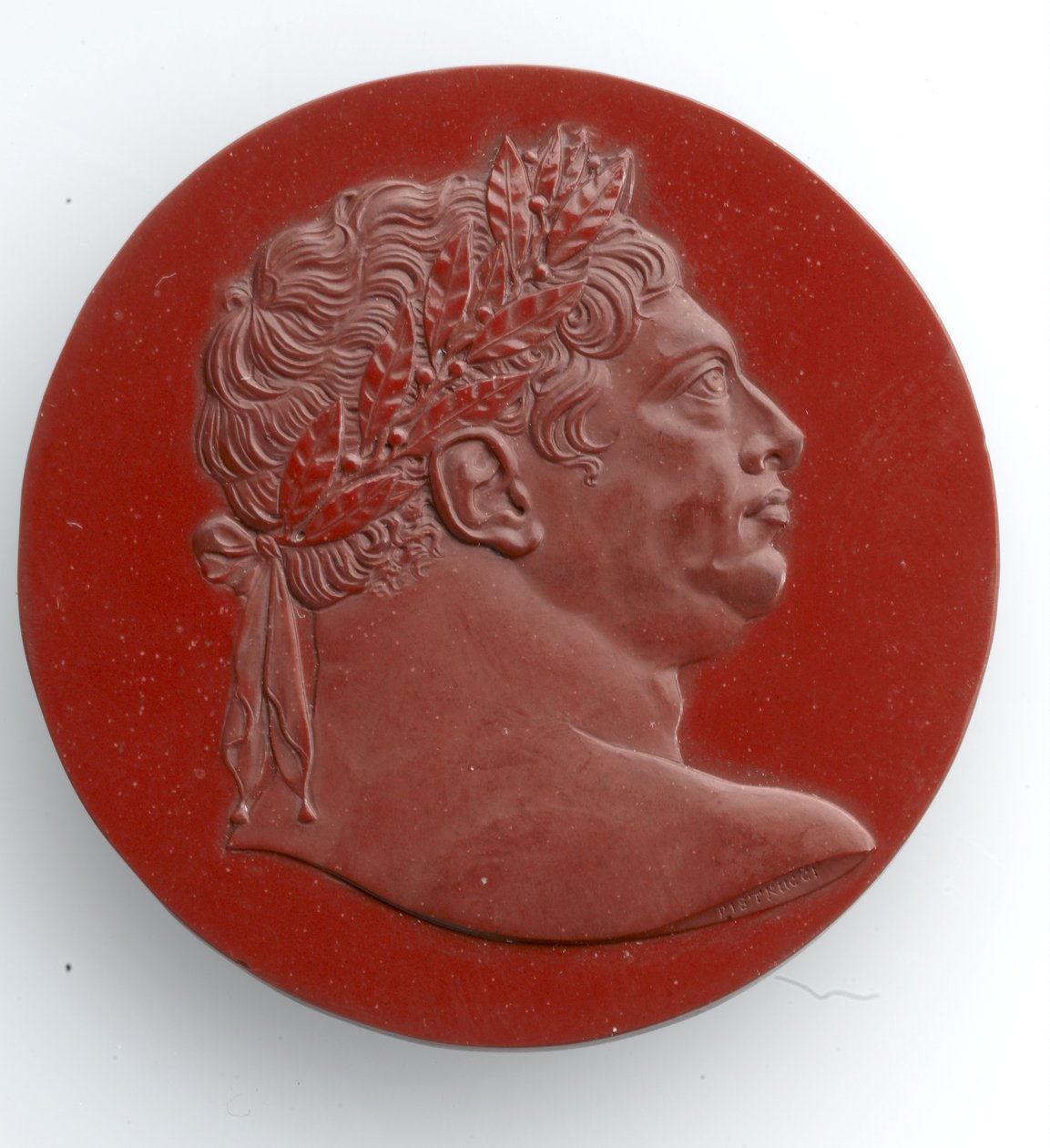 Cameo de Jorge III, 1816 (Jaspe) de Benedetto Pistrucci