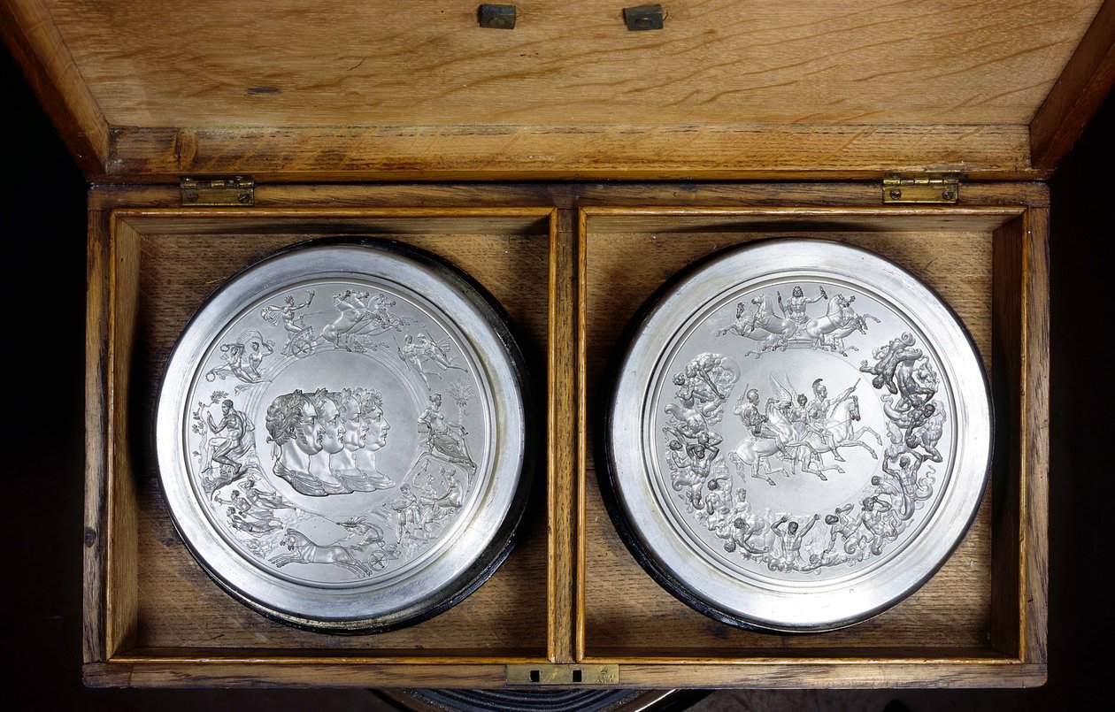 Medalha de Waterloo morre, c.1815 (aço) de Benedetto Pistrucci