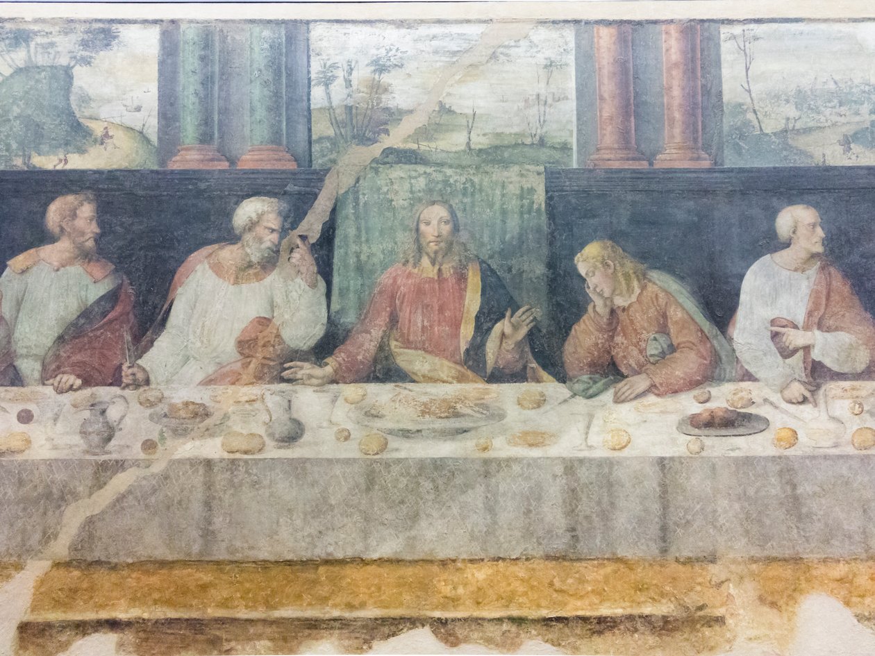 A última ceia, detalhe de Benedetto Coda